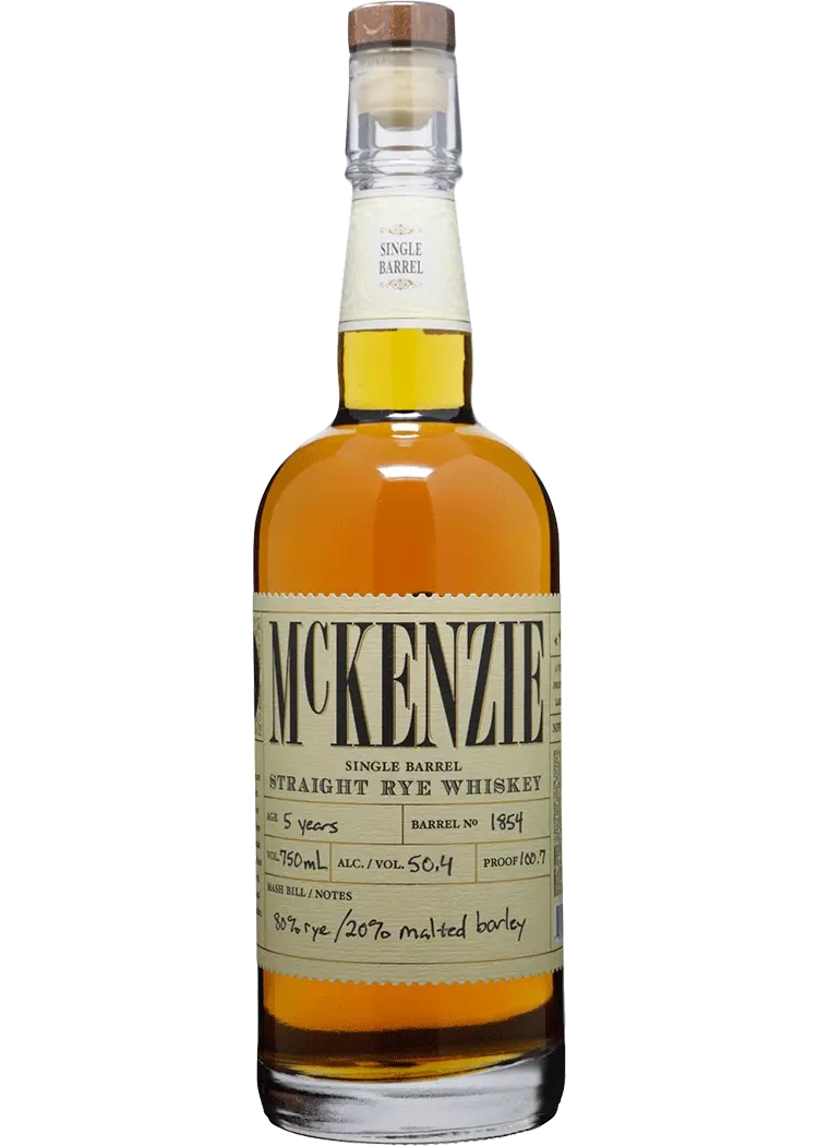 McKenzie single barrel rye whiskey