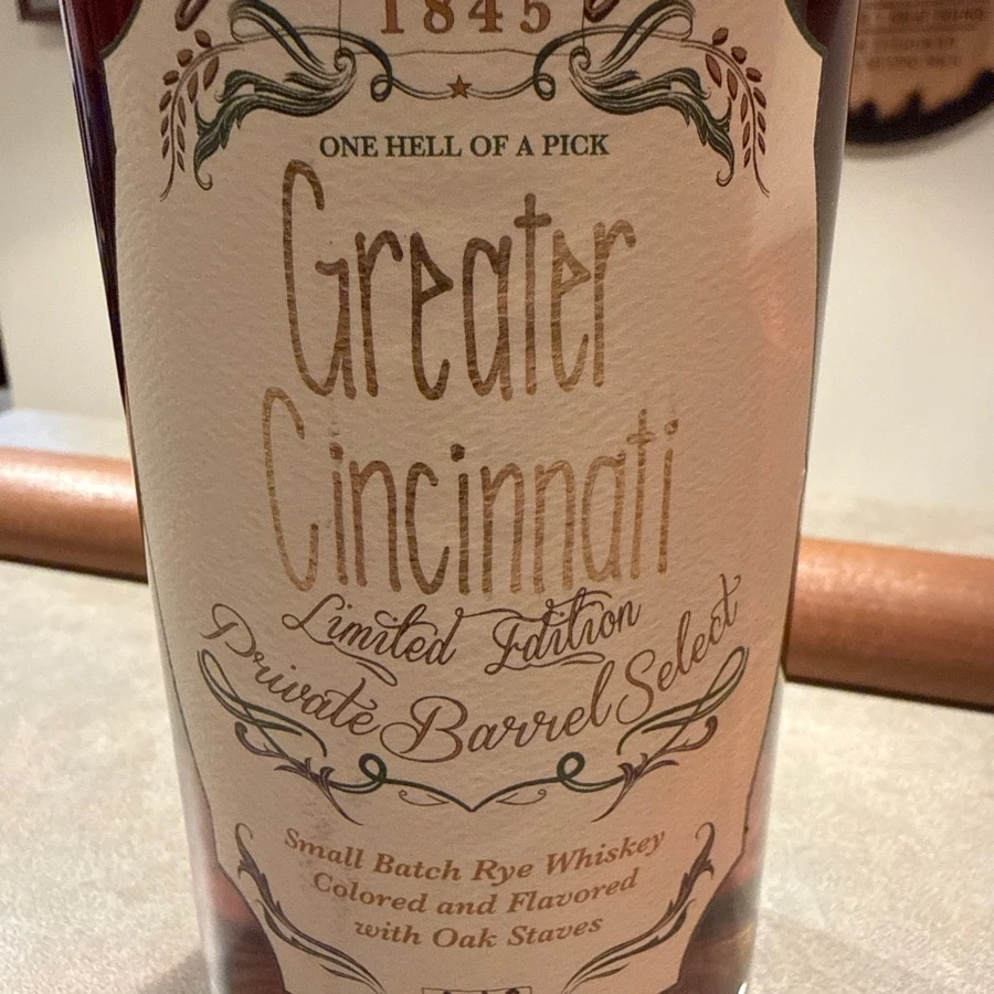 J. Mattingly Greater Cincinnati Limited Edition Private Barrel Select Small Batch Rye Whiskey flavored with Oak Staves