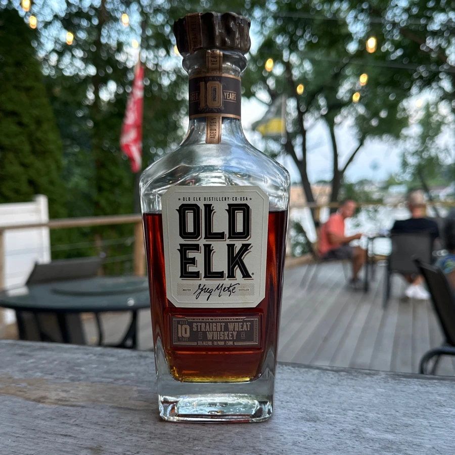 Old Elk 10 year Straight Wheat Whiskey (old label)