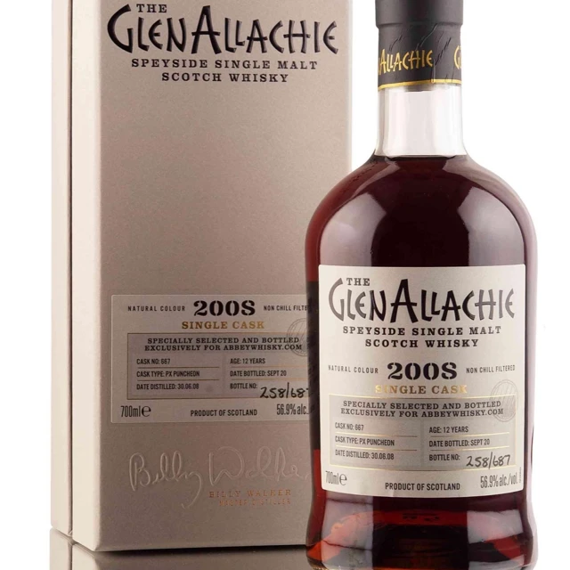 Glenallachie 2008 Single Cask 12 Year Old