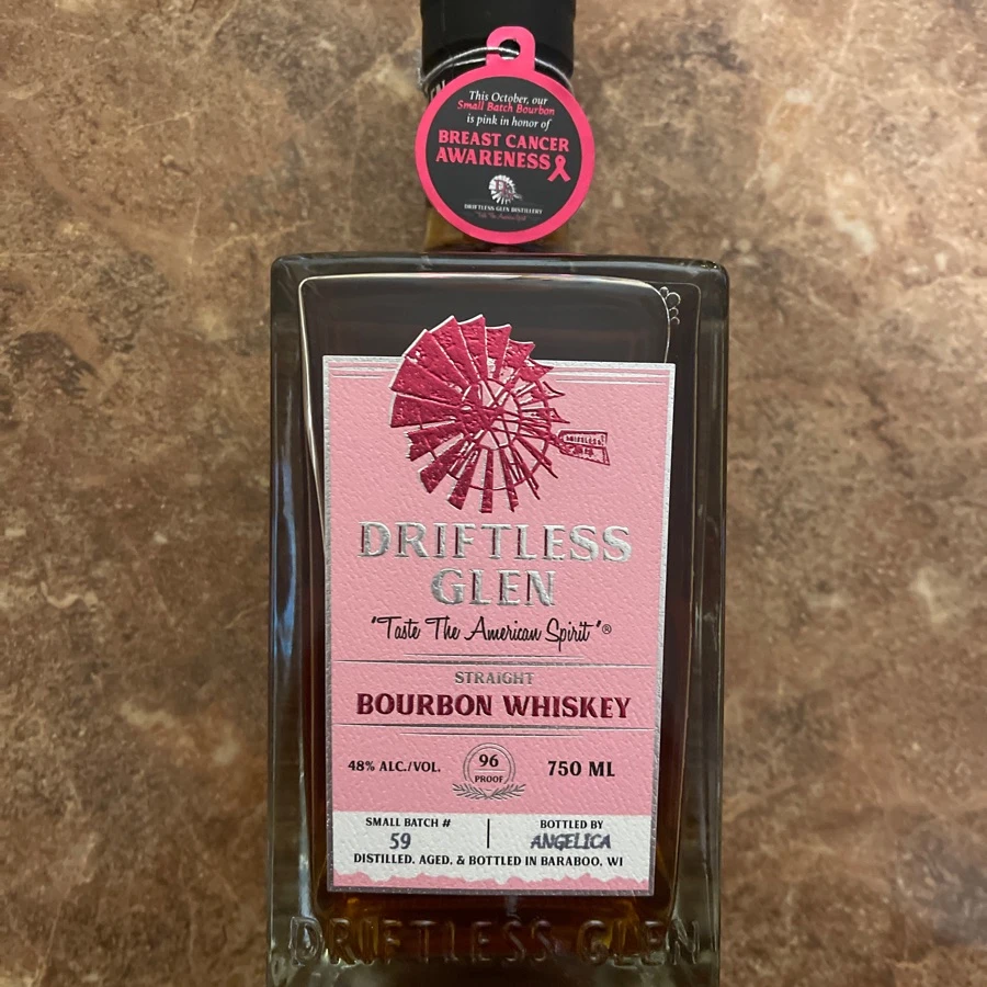 Driftless Glen Small Batch Straight Bourbon Whiskey - Breast Cancer Awareness