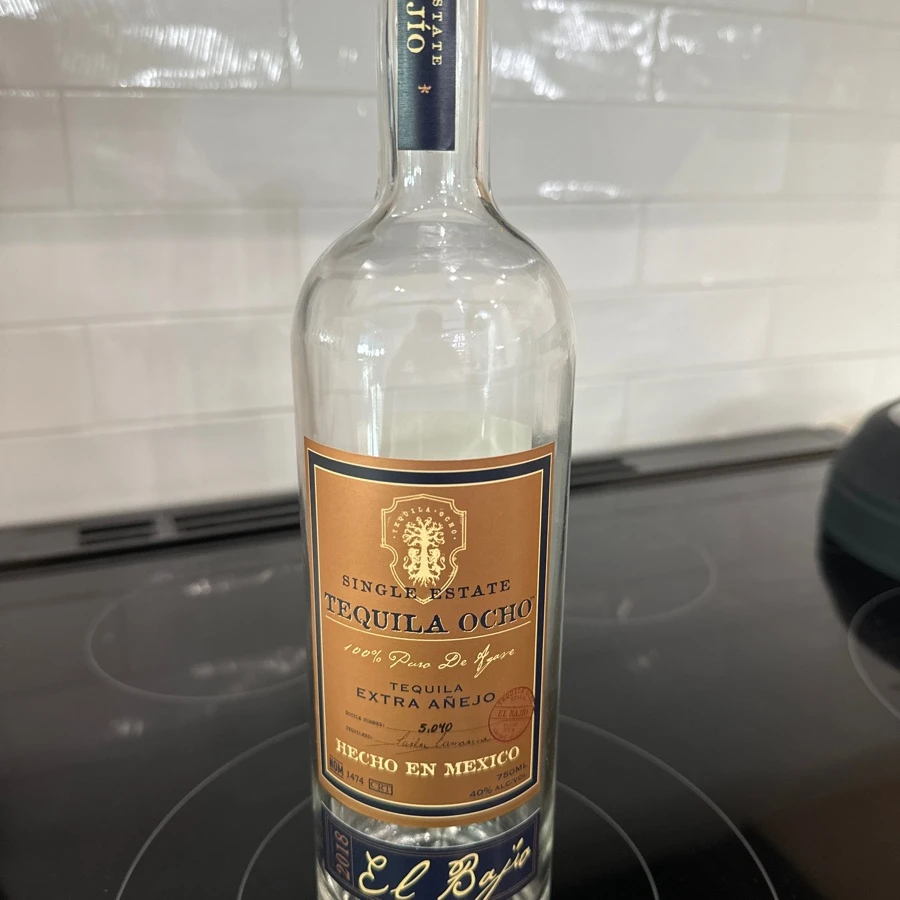 Tequila Ocho Extra Añejo El Bajío 2018
