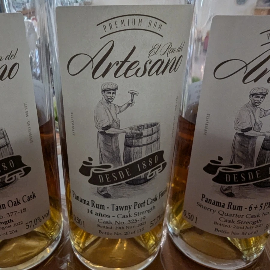 Artesano Panama Rum - Tawny Port Cask Finish - 14 años - Cask Strength - Cask No. 325-19