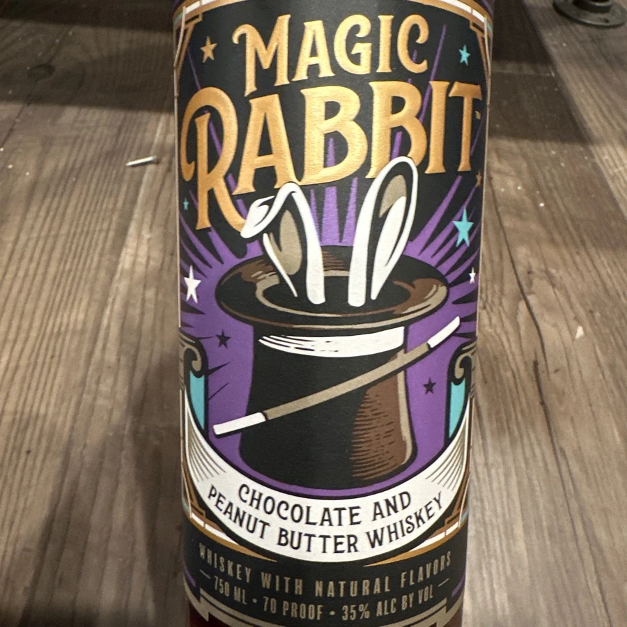 Magic Rabbit Chocolate and Peanut Butter Flavored Whiskey