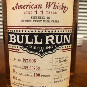 Bull Run 11 Year American Whiskey