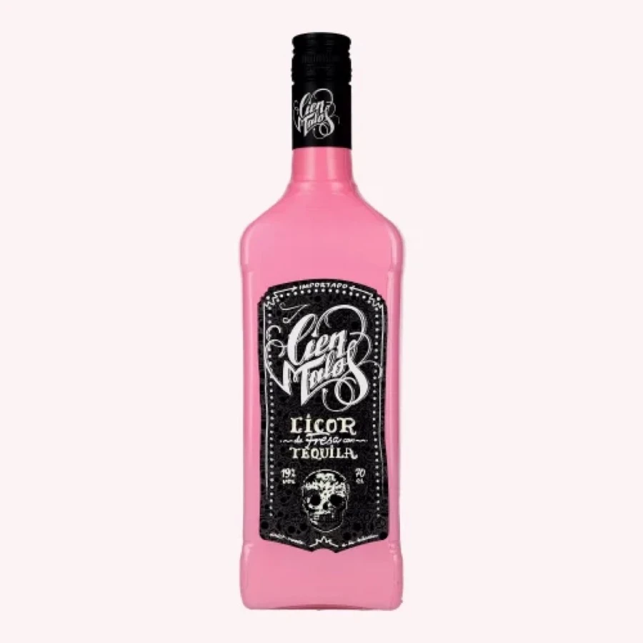 Cien Malos Licor de Fresa & Tequila