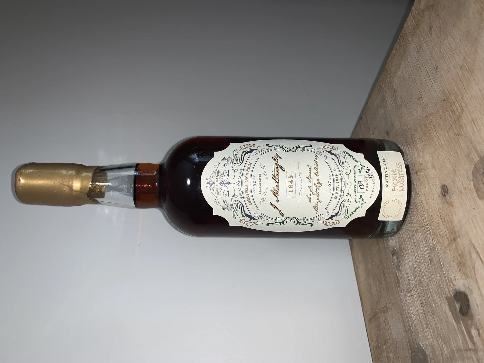 J. Mattingly 1845 Single Barrel Straight Rye