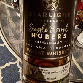 Starlight Huber's Master Distiller Rickhouse Select Single Barrel Wheat Whiskey