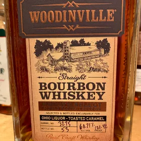 Woodinville Private Select Straight Bourbon (Ohio Liquor - Toasted Caramel)