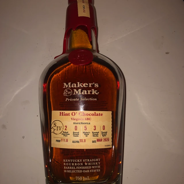 Maker's Mark Private Selection Hunt O' Chocolate Virginia ABC