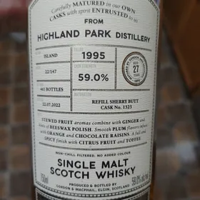 Highland Park 1995 27 year Connoiseurs Choice (Gordon and Mcphail)