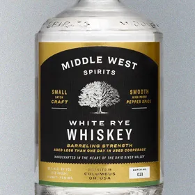 Middle West Spirits White Rye Whiskey
