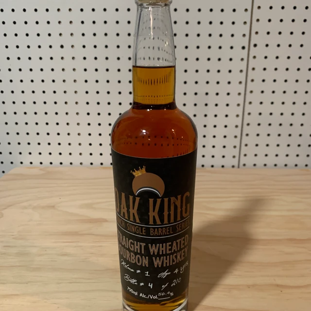 Oak King Straight Wheated Bourbon Whiskey