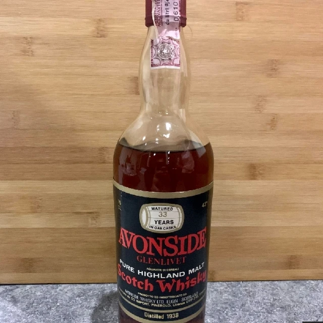 Avonside-Glenlivet 1938, 33 Years old