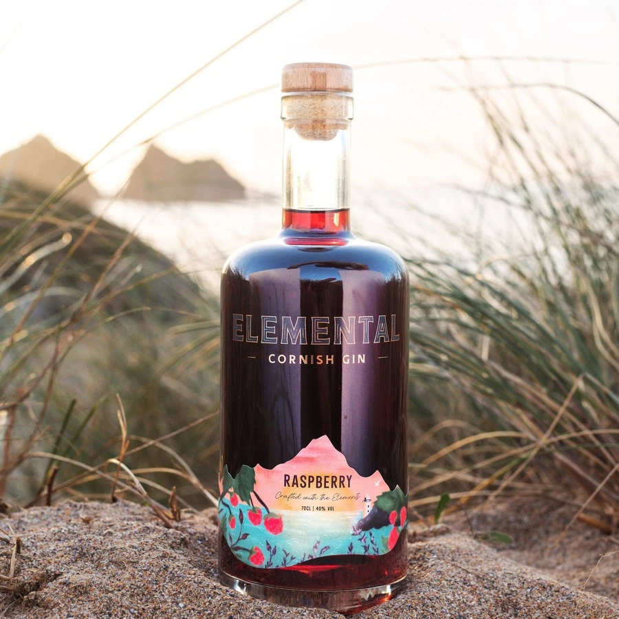 Elemental Cornish Gin Raspberry