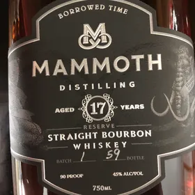 Mammoth 17 Year Borrowed Time Straight Bourbon