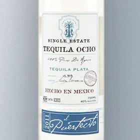 Tequila Ocho Plata El Puertecito 2011