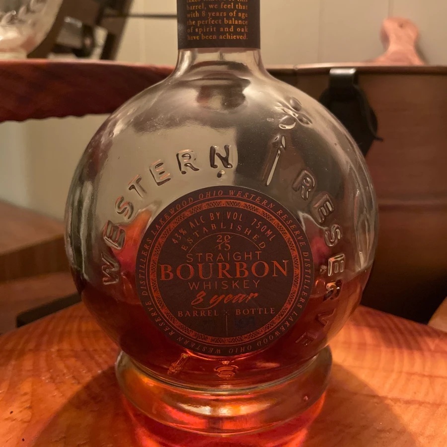 Western Reserve Distillers Straight Bourbon Whiskey 8 Year