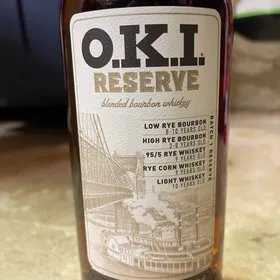 O.K.I Reserve blended bourbon whiskey - batch 1 reserve