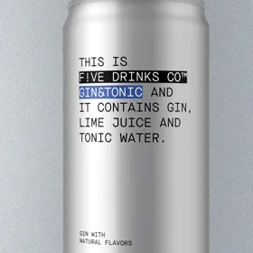 F!ve Drinks Co. Gin & Tonic