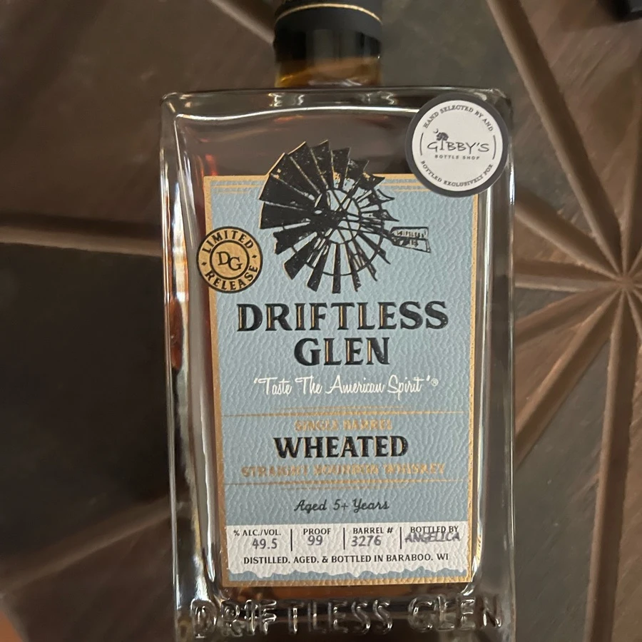 Driftless Glen Wheated Whiskey SIB Gibby's Store Pick