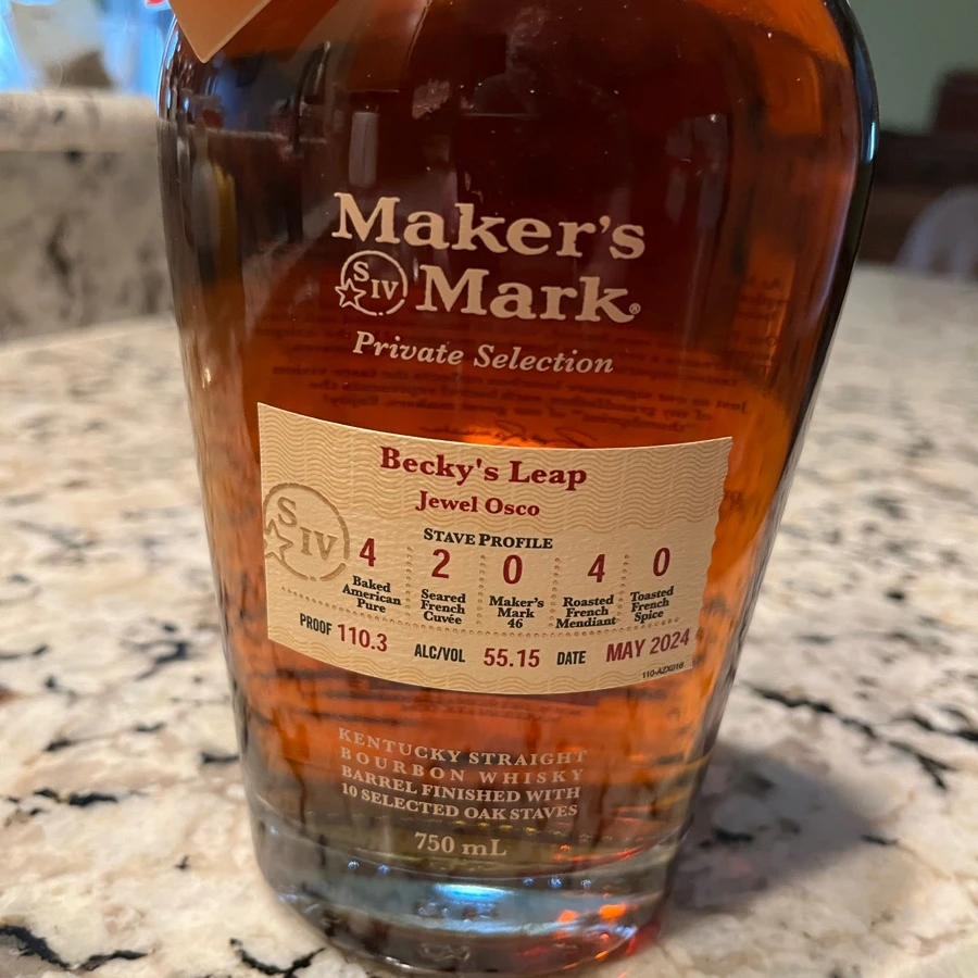 Maker's Mark Private Selection - Becky's Leap - Jewel Osco