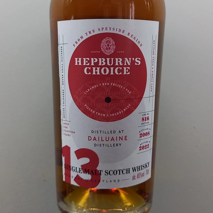 Dailuaine 13 years 2008 Hepburn's Choice