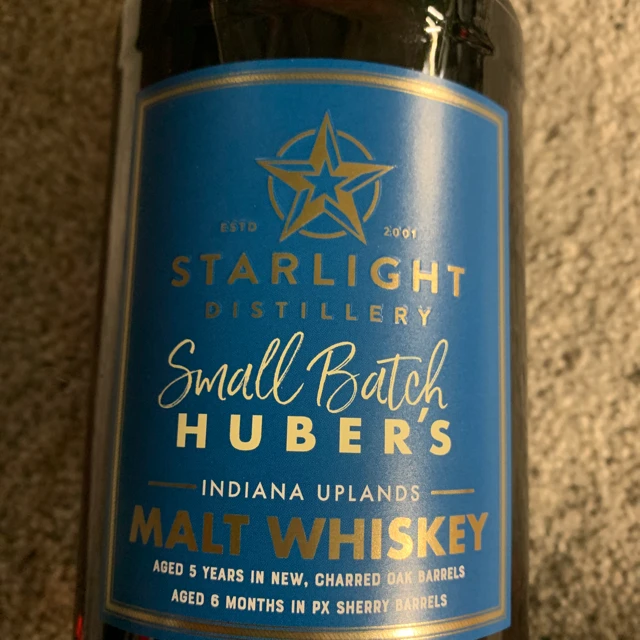 Starlight Small Batch Huber's Malt Whiskey