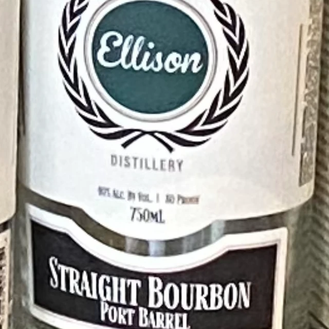 Ellison Straight Bourbon Port Barrel
