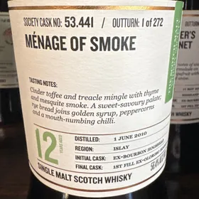 SMWS 53.441 Ménage of Smoke (Caol Ila)