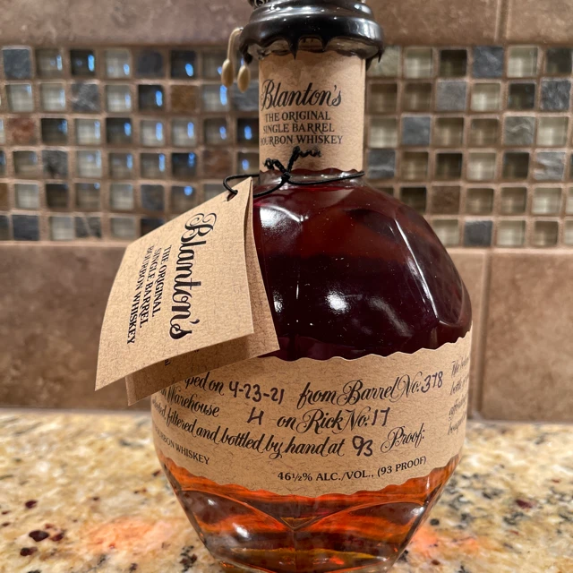 Blanton's The Original Single Barrel Bourbon Whiskey 2021 Barrel #378