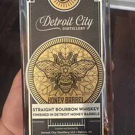 Detroit City Distillery Straight Bourbon Whiskey Finished in Detroit Honey Barrels