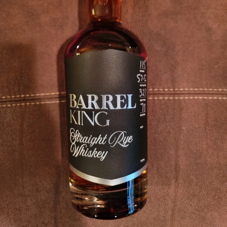 Barrel King Straight Rye Whiskey Batch 78