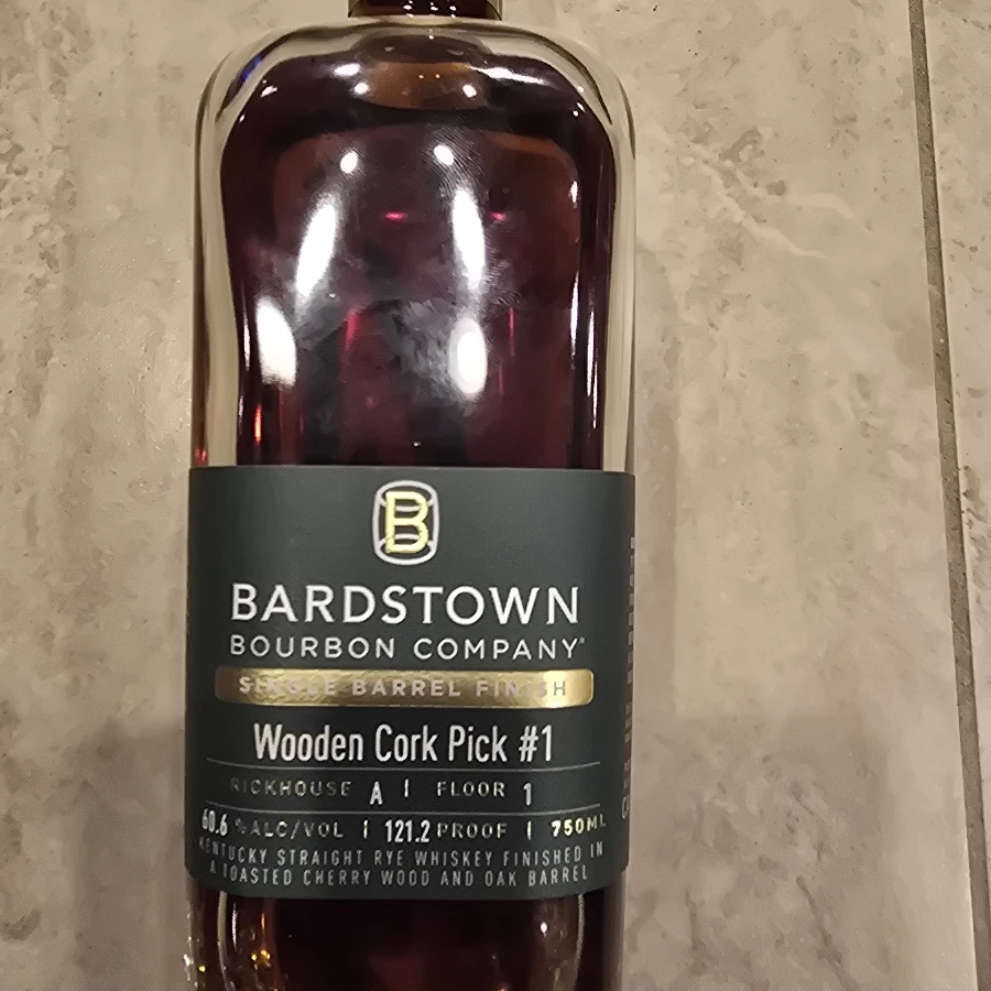 Bardstown single barrel finish wooden cork pick #1