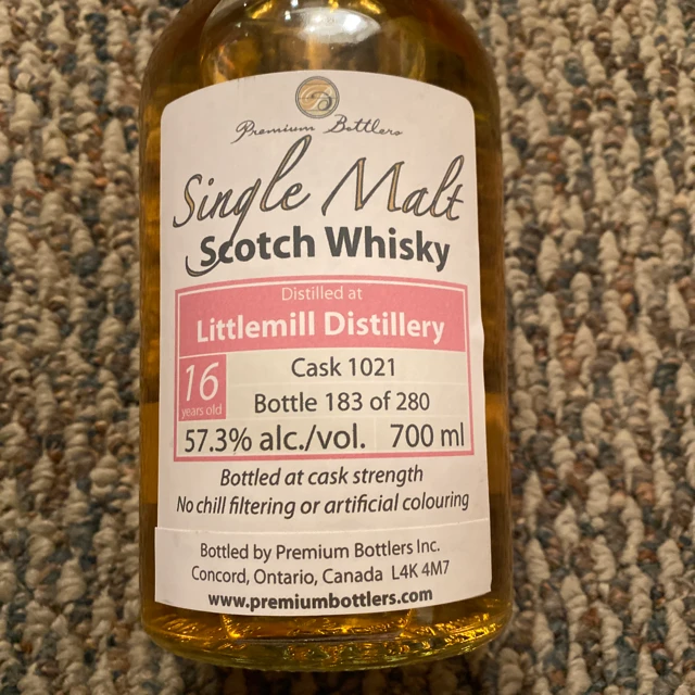 Premium Bottlers Littlemill Distillery 16 Years Old