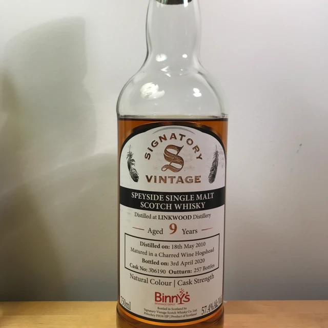 Linkwood 2010 9 year Charred Wine Hogsheads (Signatory Vintage)