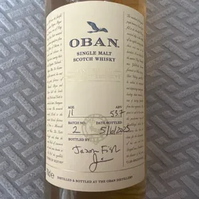 Oban Hand Filled Batch No. 2