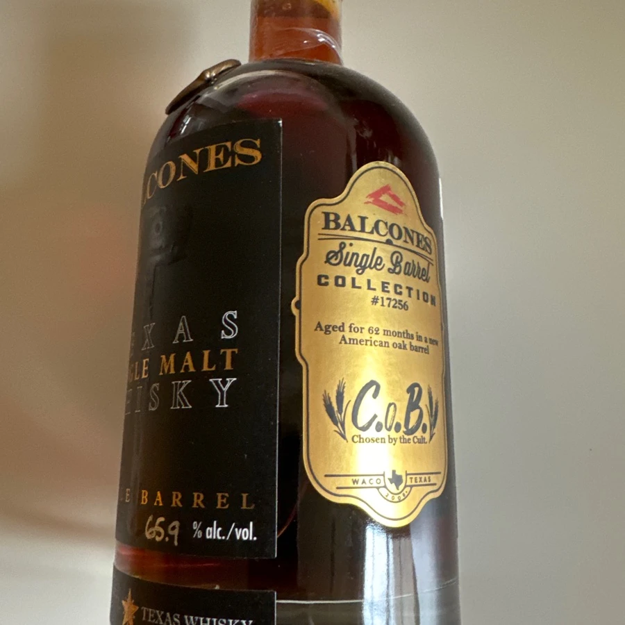 Balconss Texas Single Malt Whisky Single Barrel 17256 - C.o.B. pick