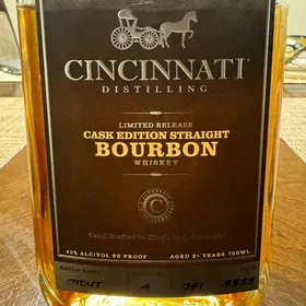 Cincinnati Distilling Stout Cask Edition Straight Bourbon