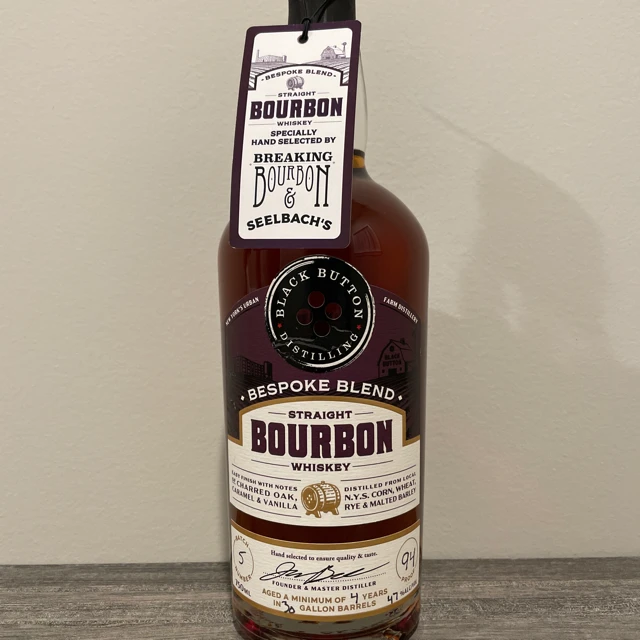 Black Button Straight Bourbon Whiskey Bespoke Blend (Breaking Bourbon)