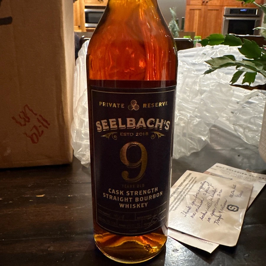 Seelbach's 9 Year Old Cask Strength Straight Bourbon Whiskey (hazmat)