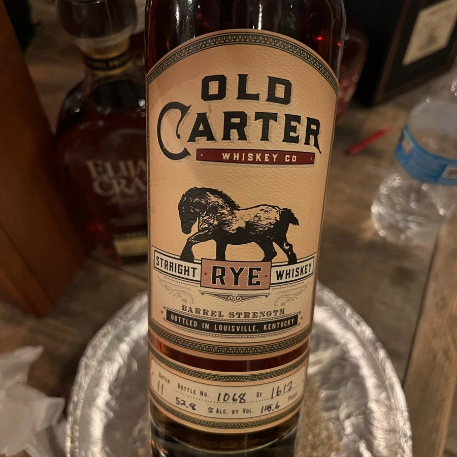Old Carter Straight Rye Whiskey Small Batch 11