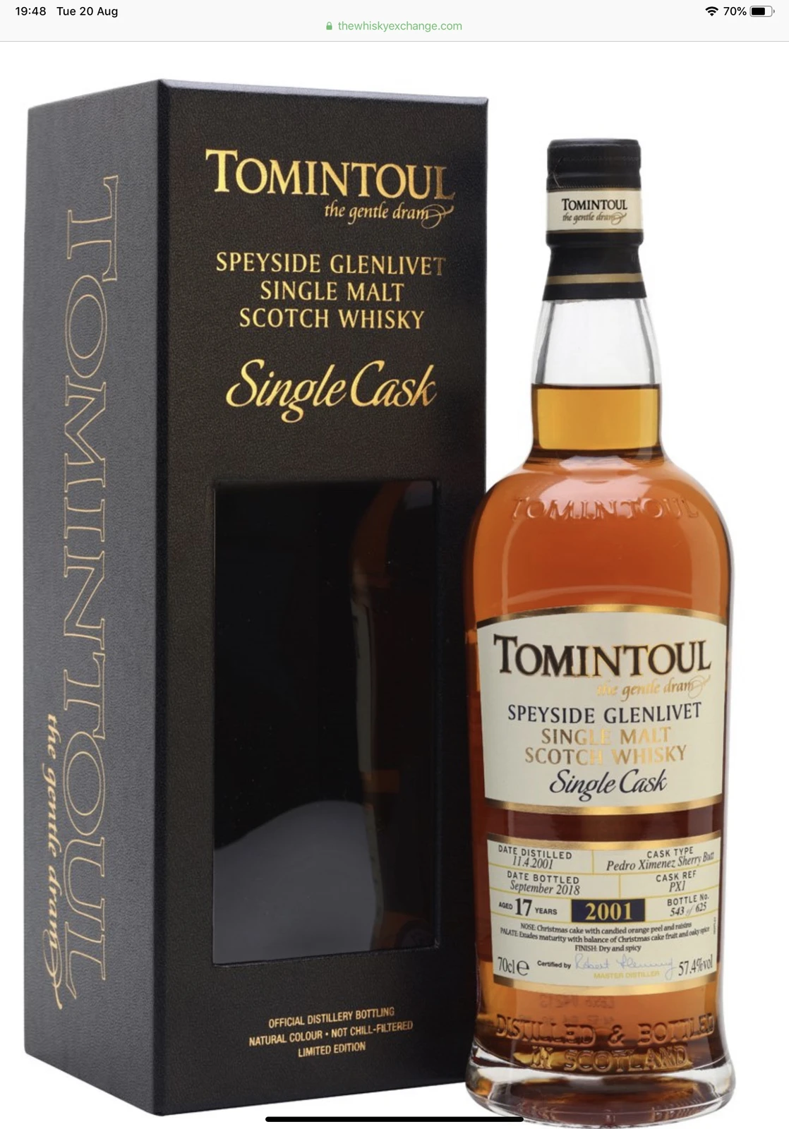 Tomintoul Single Cask