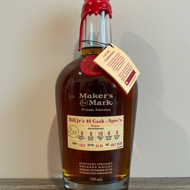 Maker's Mark Private Selection (Bill Jr's 46 Cask - Spec's, Texas, July 2020)