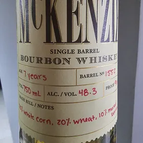 McKenzie Single Barrel Bourbon (Barrel 1552)