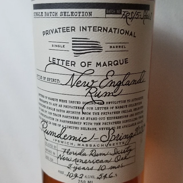 Privateer Distiller's Drawer "Rumdemic - Spring 2020"