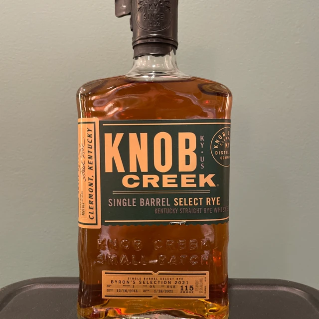 Knob Creek Single Barrel Select Rye (Byron's Selection 2021)
