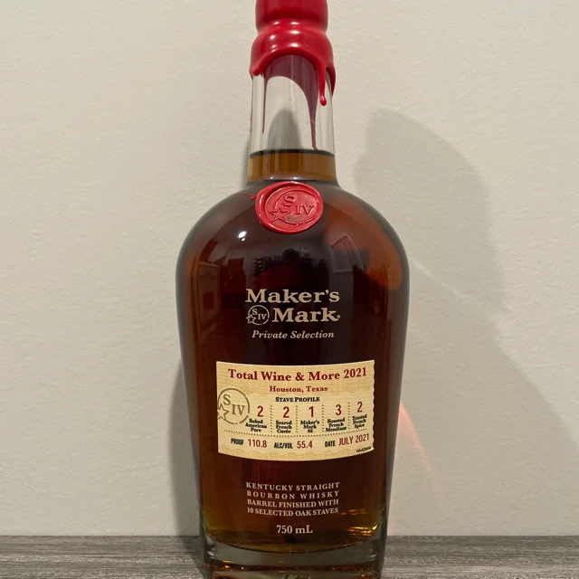 Maker's Mark - Private Selection  (Total Wine & More 2021, Houston, Texas, July 2021)