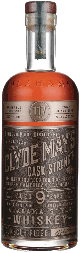 Clyde May's 9 Year Cask Strength Alabama-Style Whiskey