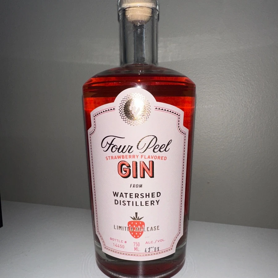 Watershed Distillery Four Peel Strawberry Flavored Gin